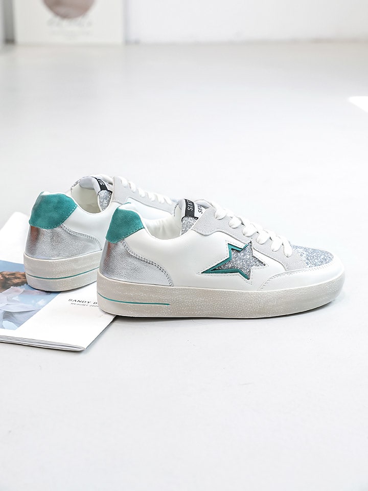 Sixth Sens Sneakers in Weiß/ Silber günstig kaufen