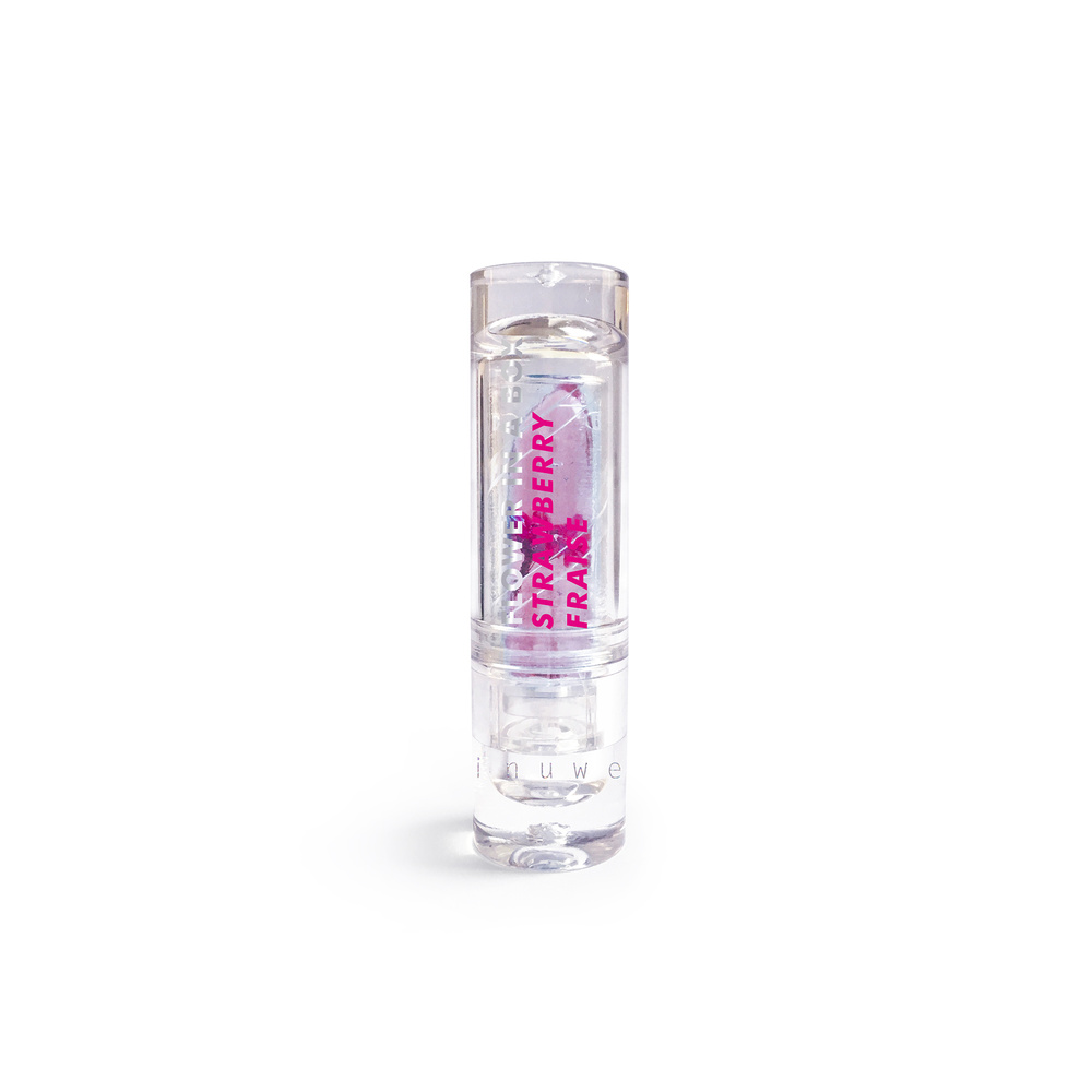 Inuwet Baume à Lèvres Fleur / Réagit au pH / Fraise Baume à lèvres Vegan