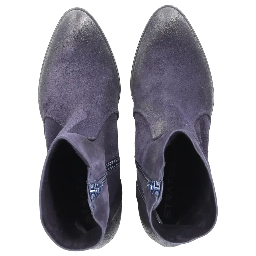 Strategia - Stiefeletten P2327 Veloursleder - blau