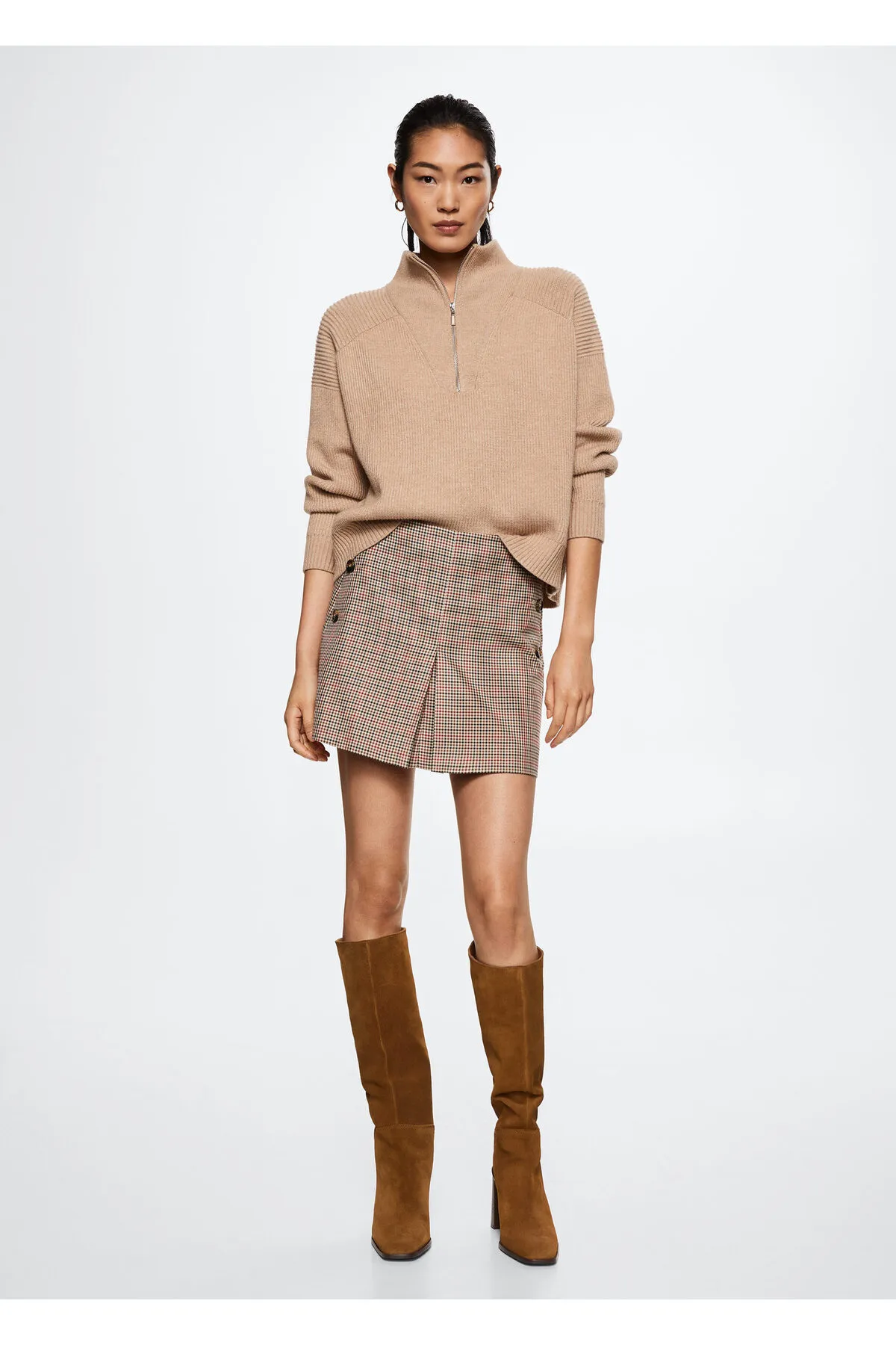 MANGO  Brauner Damenrock 37055928