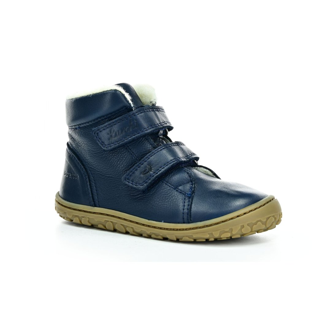 Lurchi Nik Nappa Navy Winterbarfußschuhe