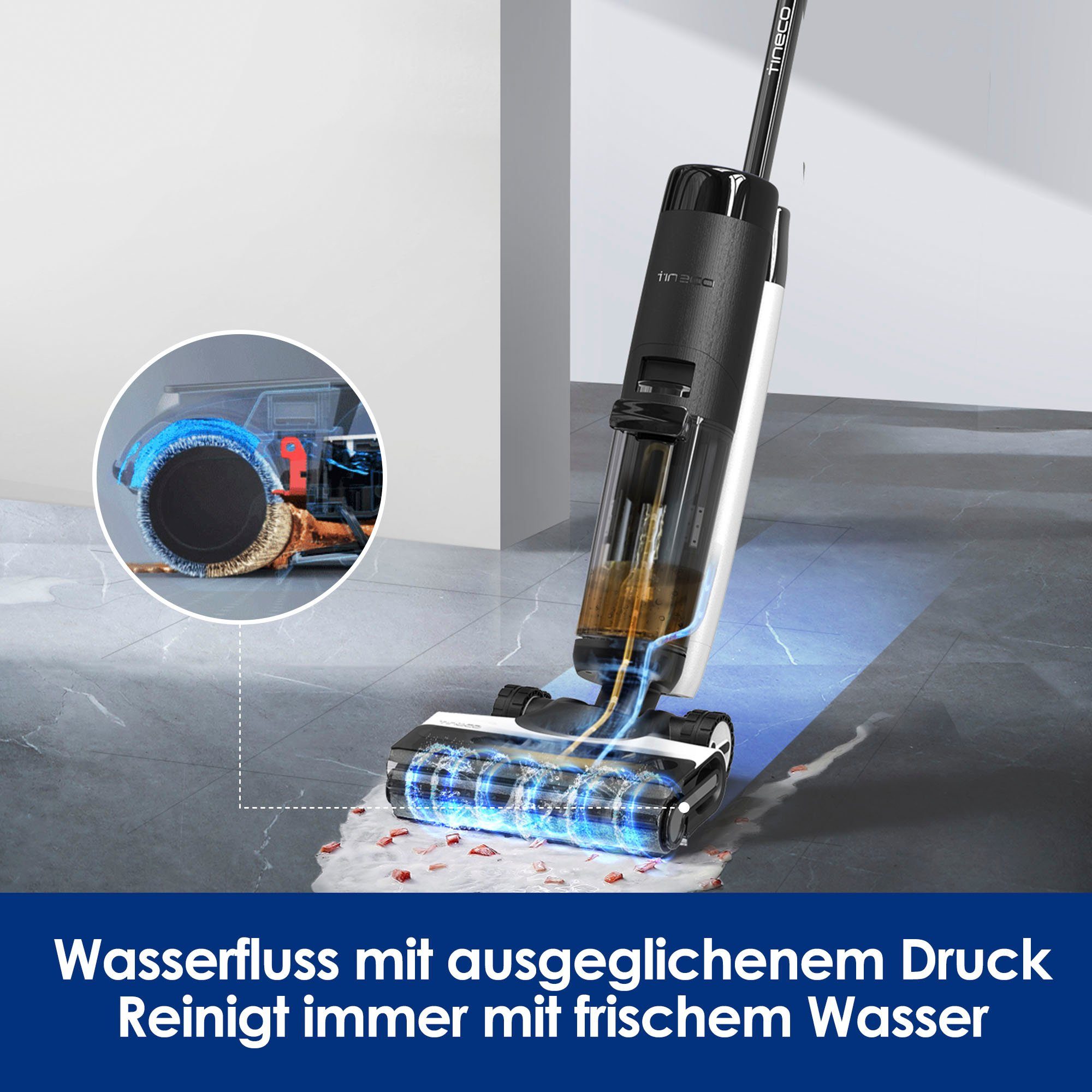 Tineco Nass-Trocken-Akkusauger Floor One S7 Premium, 230 W, beutellos