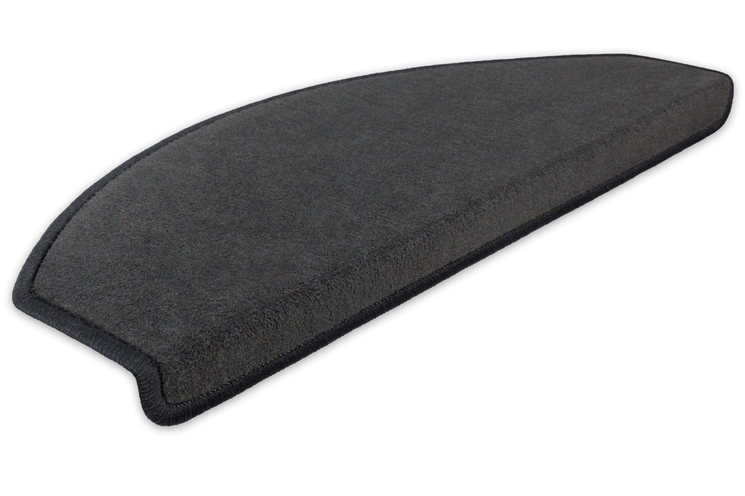 Stufenmatte Stufenmatten Vorwerk Uni Halbrund Sparset Anthrazit 15 Stück, Metzker®, halbrund, Höhe: 7 mm, 15 Stück im Set - Anthrazit
