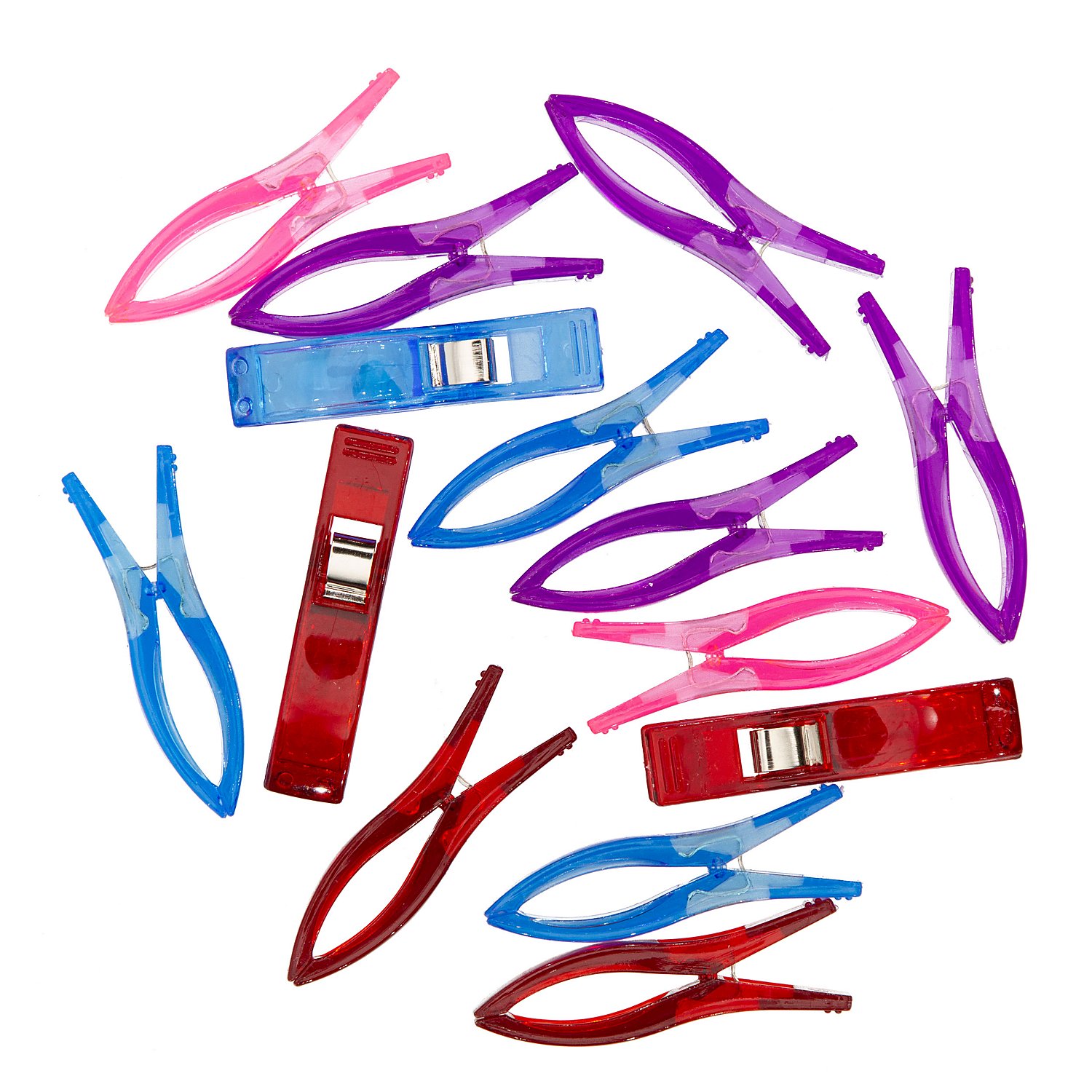 Prym Love Stoffklammern, bunt, Größe: 5,5 cm, Inhalt: 14 Stück
