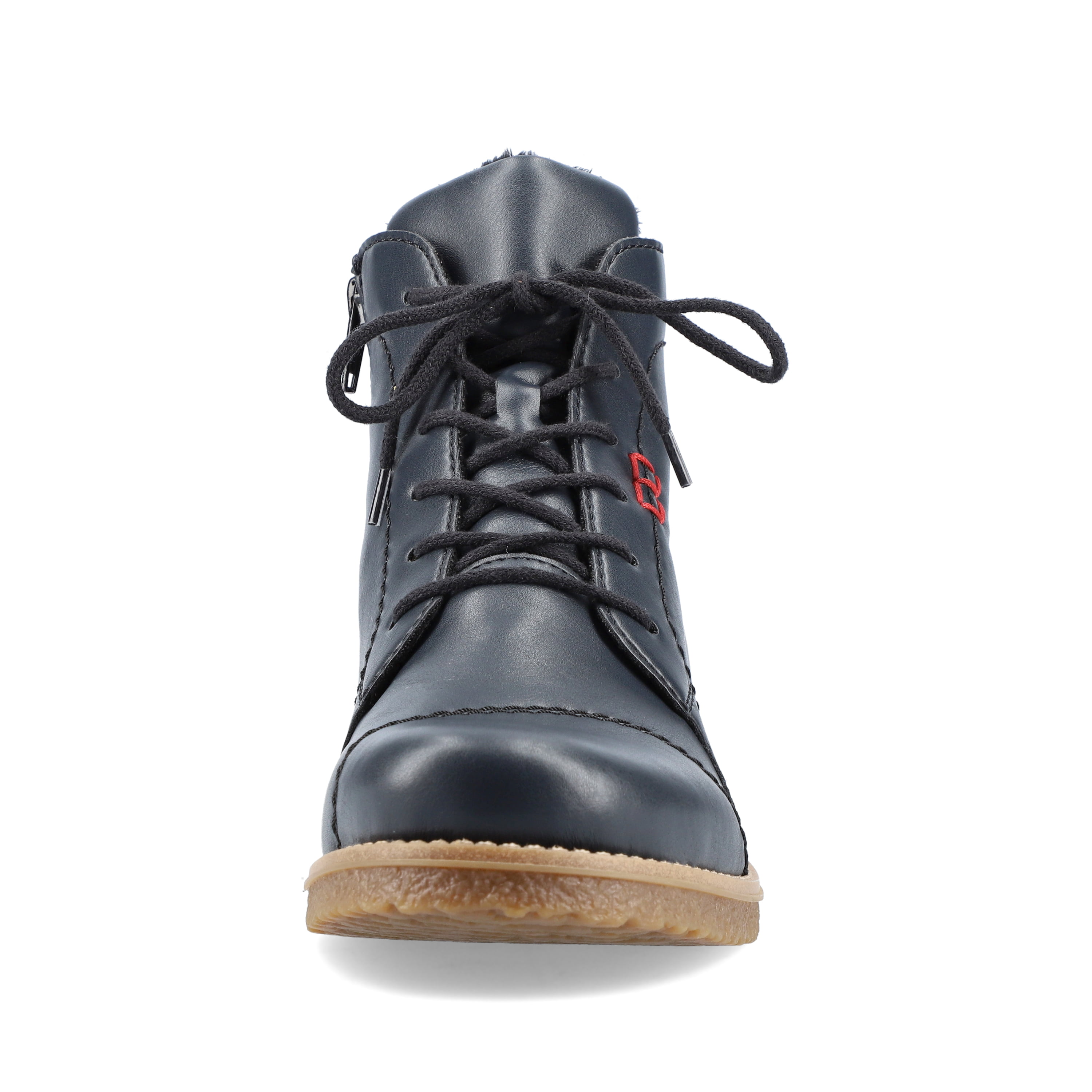Rieker Damen Schnürstiefel marineblau