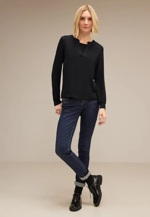 Street One Chiffon Langarmshirt