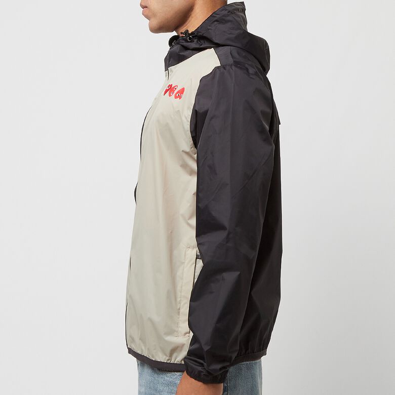Comme des Garcons Play K-Way Full Zip Jacket beige/black
