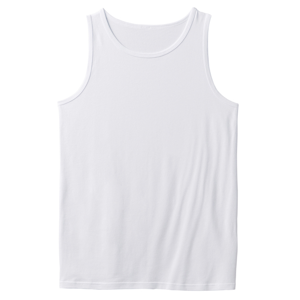 Tanktops, weiß/schwarz/grau, 3er Set