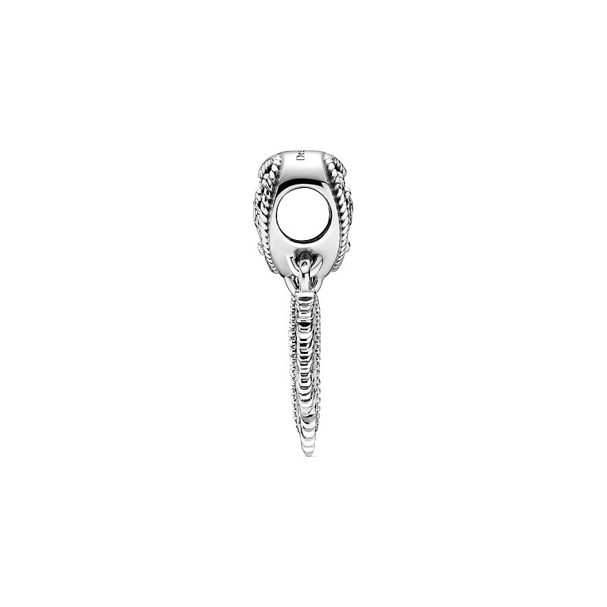 Pandora Charm Moments Offen gearbeitetes Herz & drei Federn Traumfänger