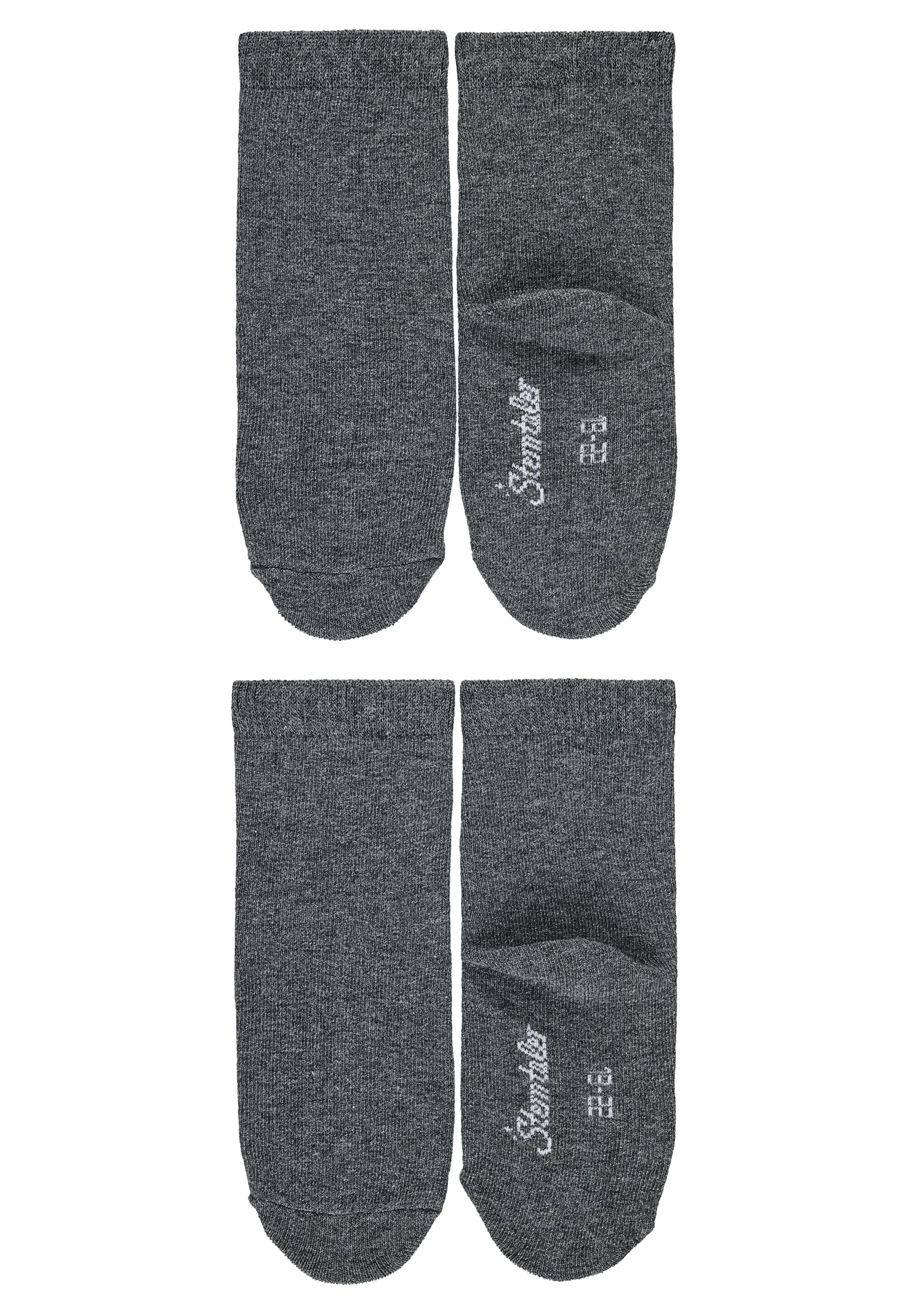 Socken 2er-Pack, uni in 7 Basic Farben