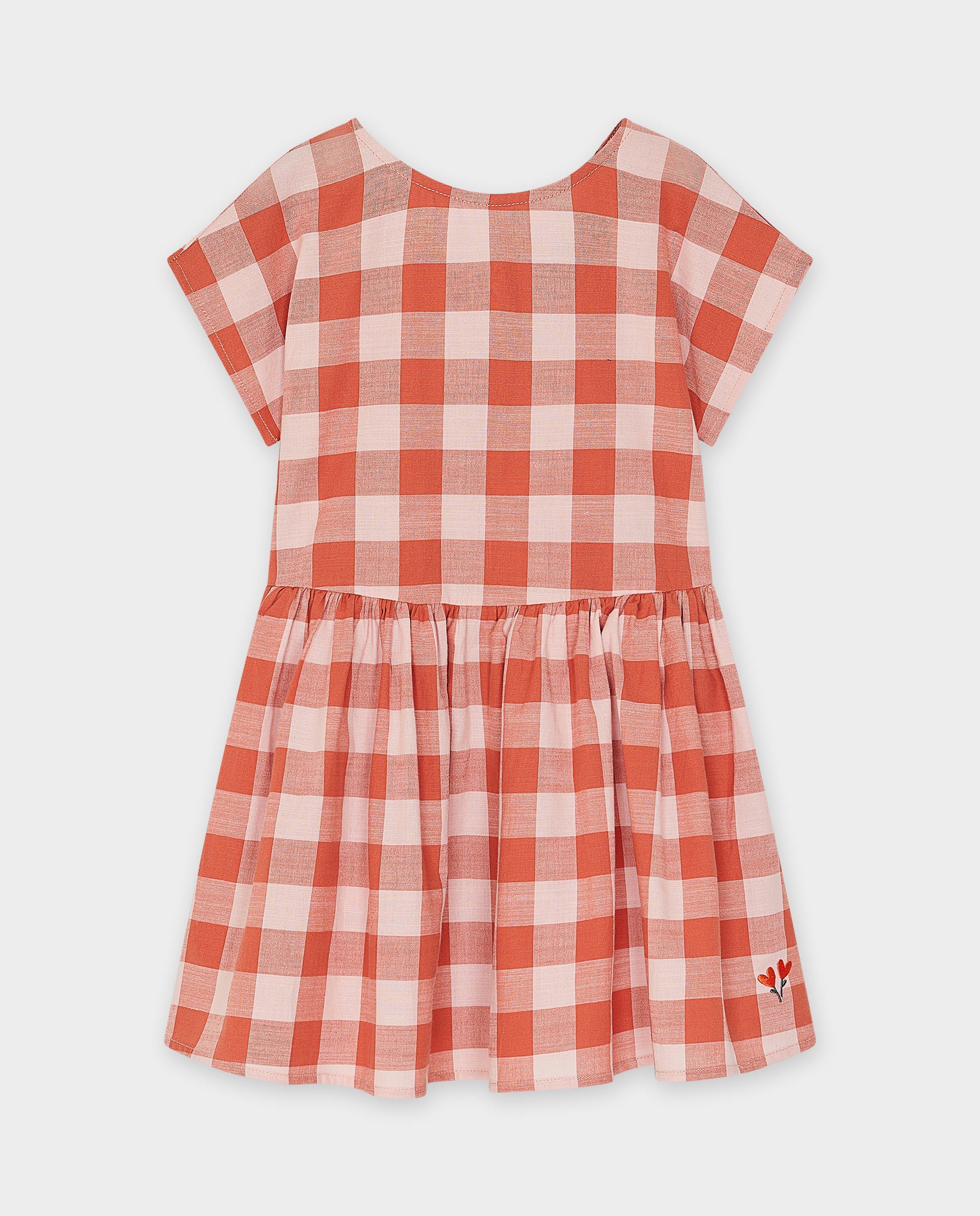 Rochie Samson cu carouri roz