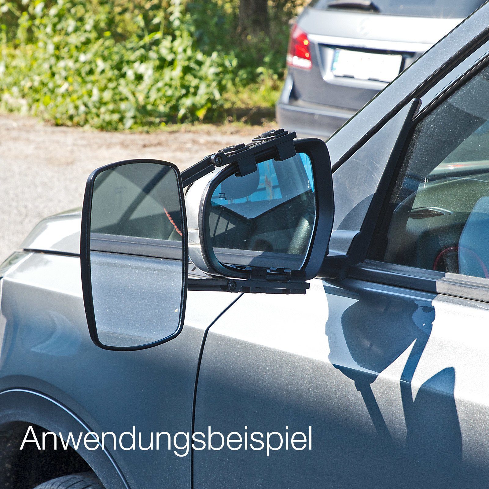 DEMA Caravan Wohnwagen Transportanhänger - Spiegel Seitenspiegel Universal 2er-Set Elektroauto-Ladestation-Halterung, (2-tlg)