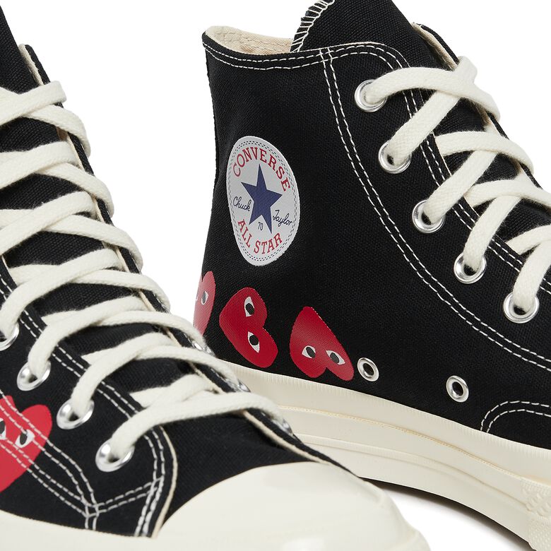 Comme des Garcons Play Multi Heart Chuck Taylor All Star '70 High Black