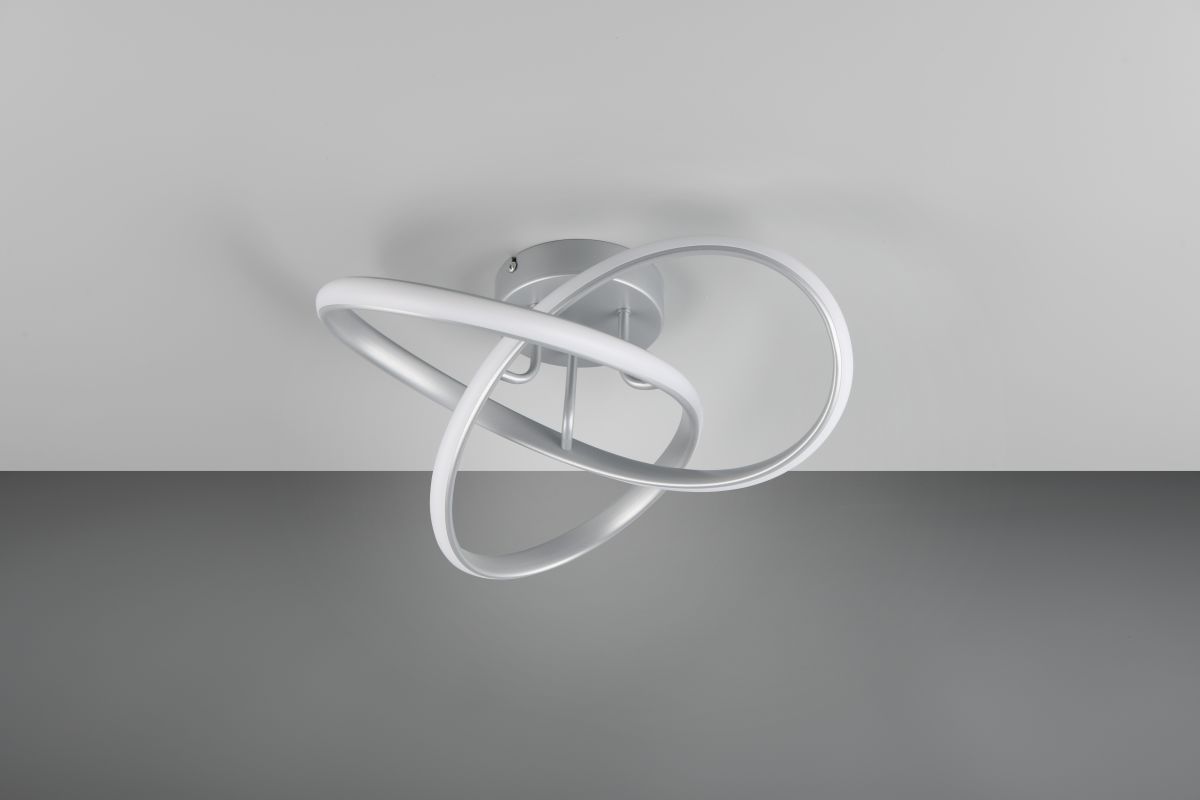 Reality Leuchten LED Deckenlampe MEO Grau