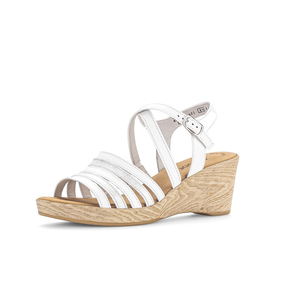 Gabor fashion Keilsandalette weiß