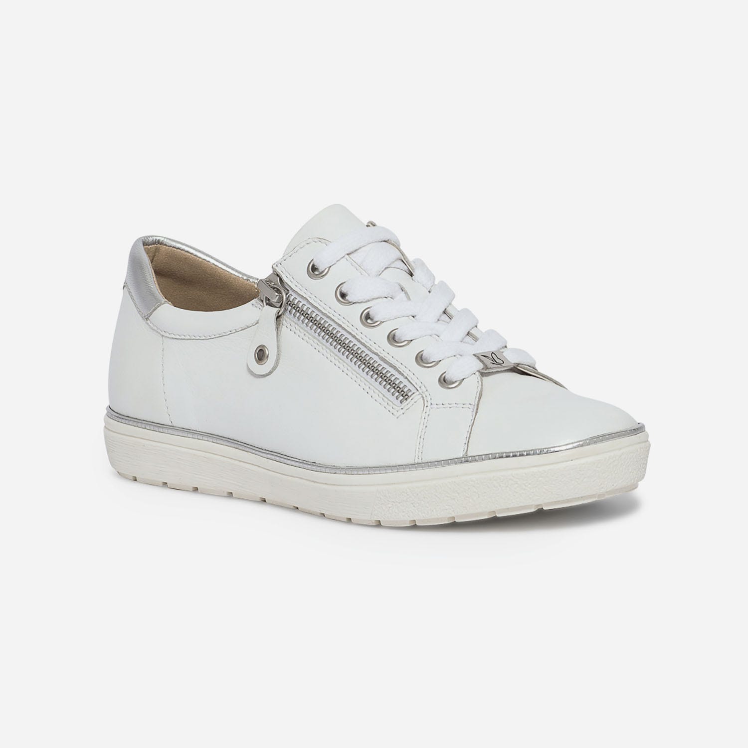 Tennis CAPRICE blanche en cuir
