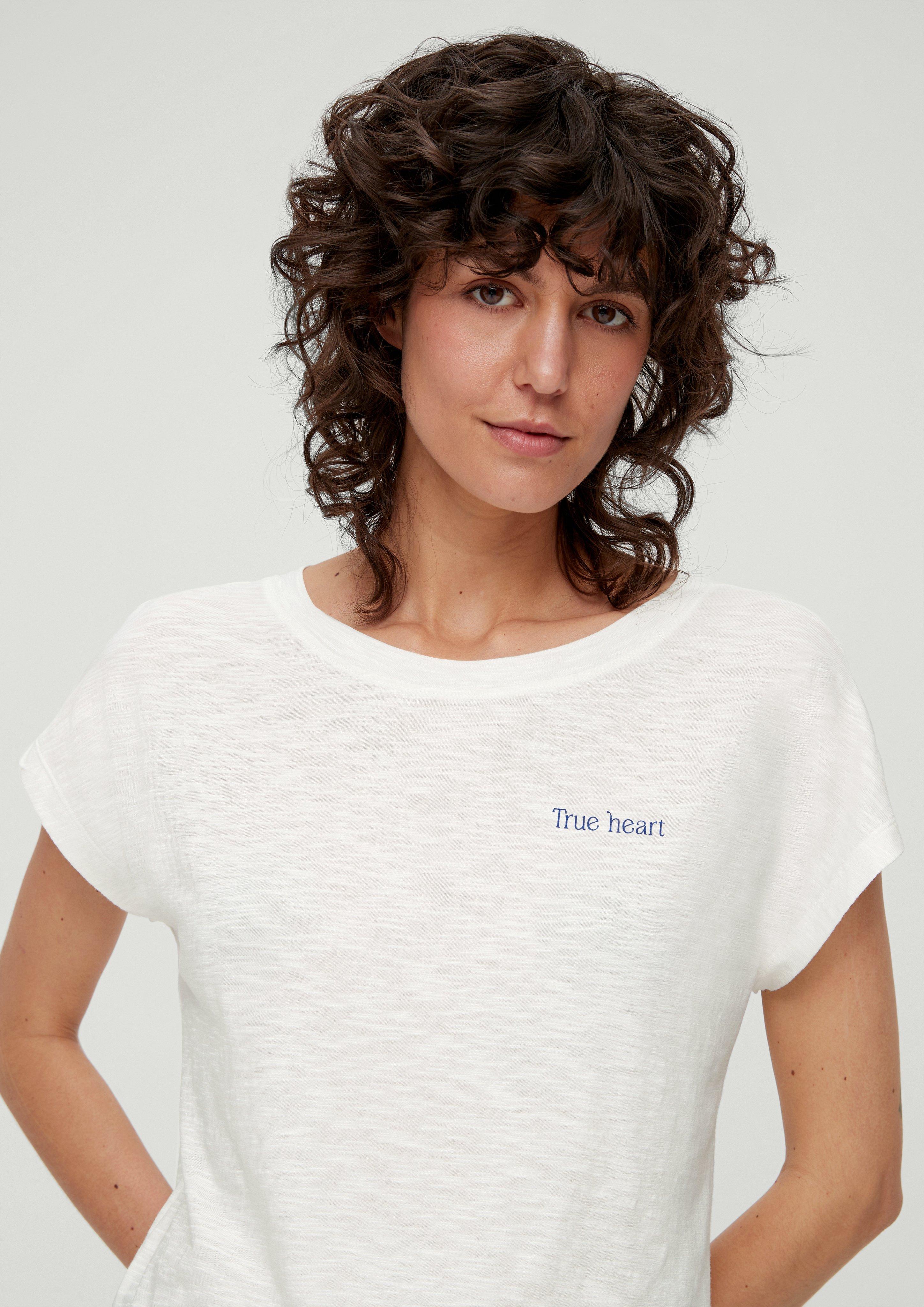 T-Shirt mit Flammgarnstruktur  2132895-02D0