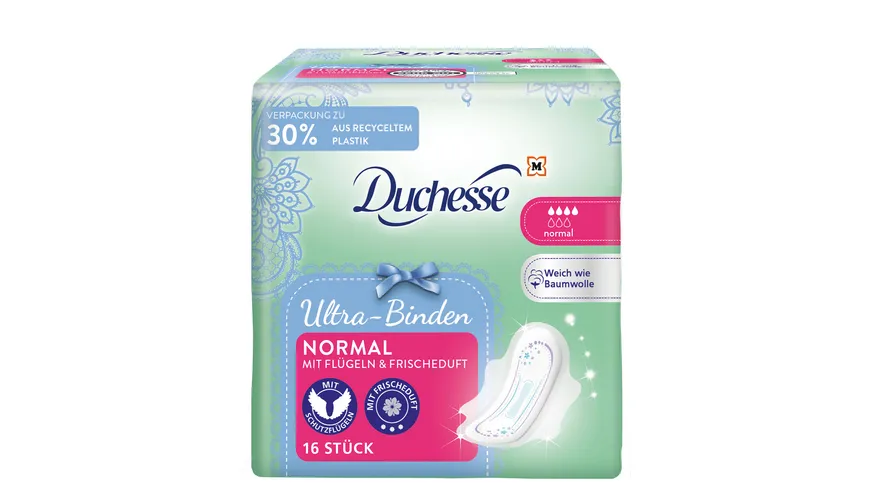 Duchesse Ultra-Binden Normal mit Flügeln & Frischeduft
