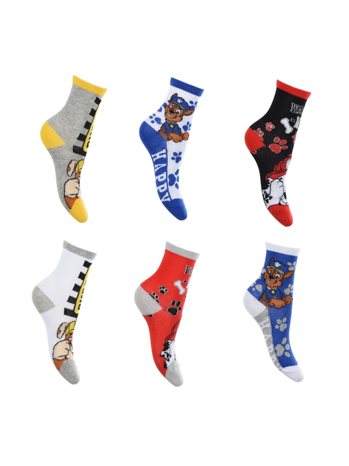 Paw Patrol Paw Patrol 6er Paar Socken Strümpfe in bunt günstig kaufen
