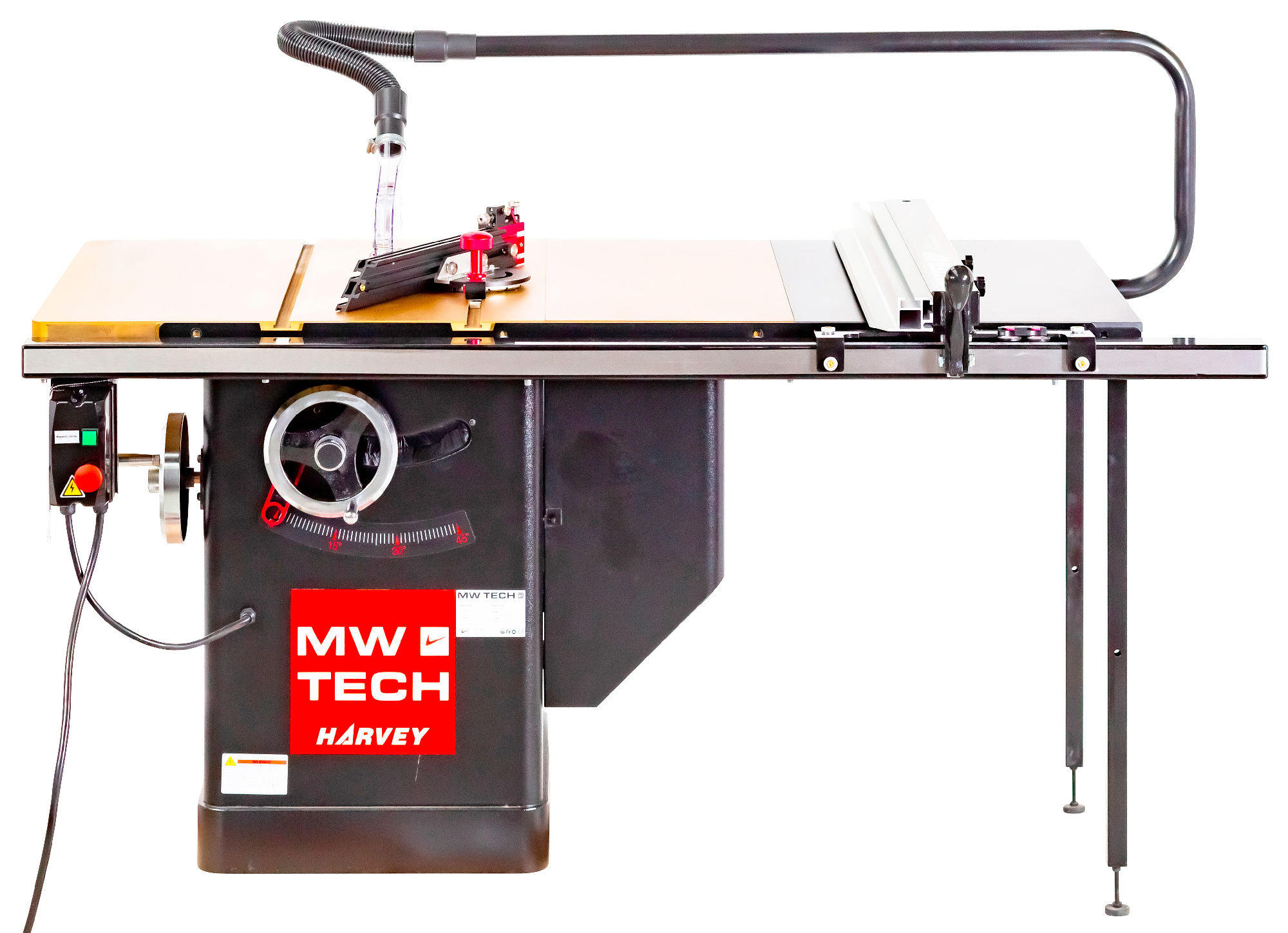 Sega da banco Metal Works 790031723 TZ4T36 TIN 4 kW 400V con ingranaggi a vite senza fine e banco di lavoro TiN