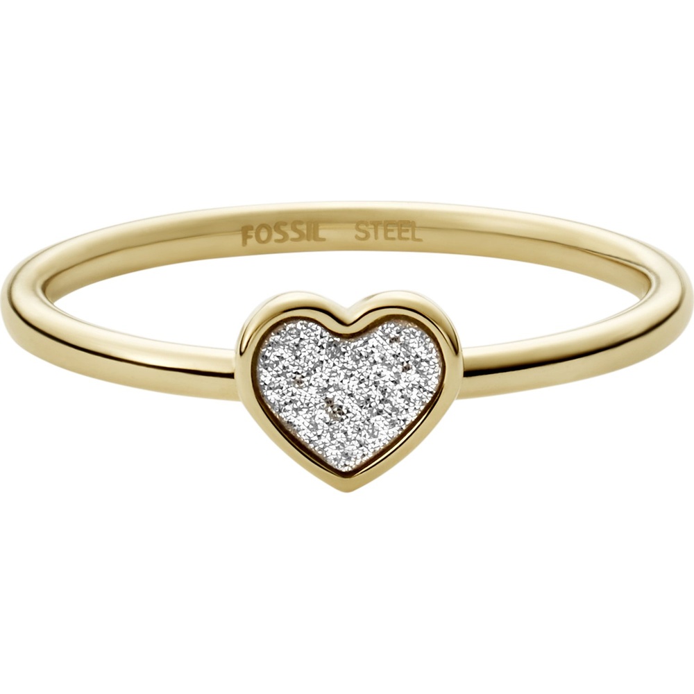 Fossil Bague pour femme Acier inoxydable or Bague