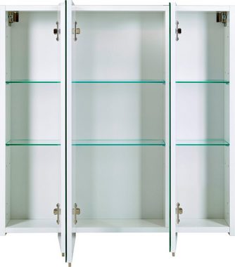 Schildmeyer Spiegelschrank Basic Breite 70 cm, 3-türig, Glaseinlegeböden, Made in Germany