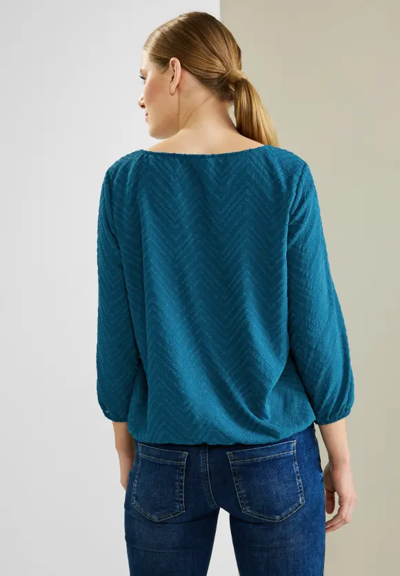 Street One Bluse mit Smokdetails