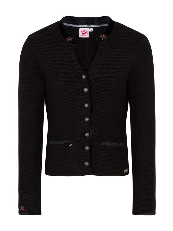 Spieth & Wensky Strickjacke MALTA in schwarz günstig kaufen