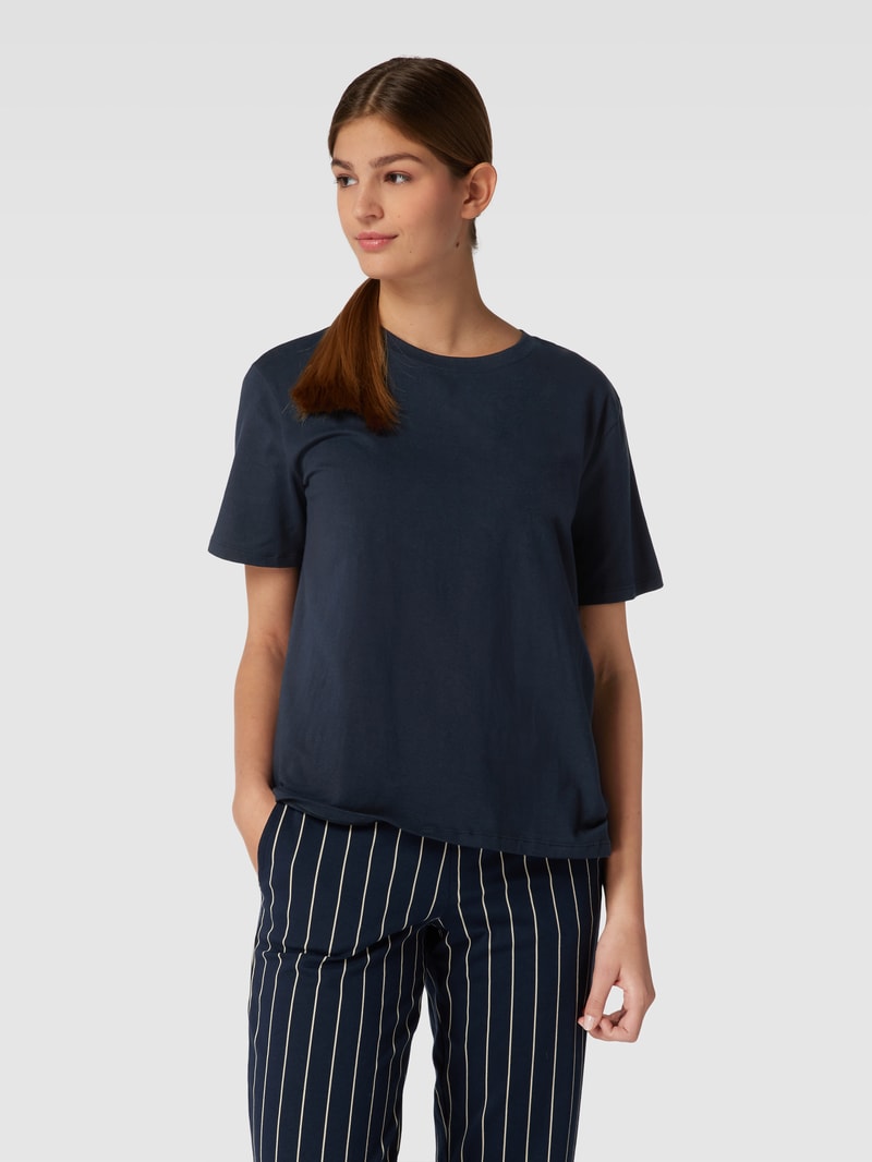 String mit Stretch-Anteil in marineblau