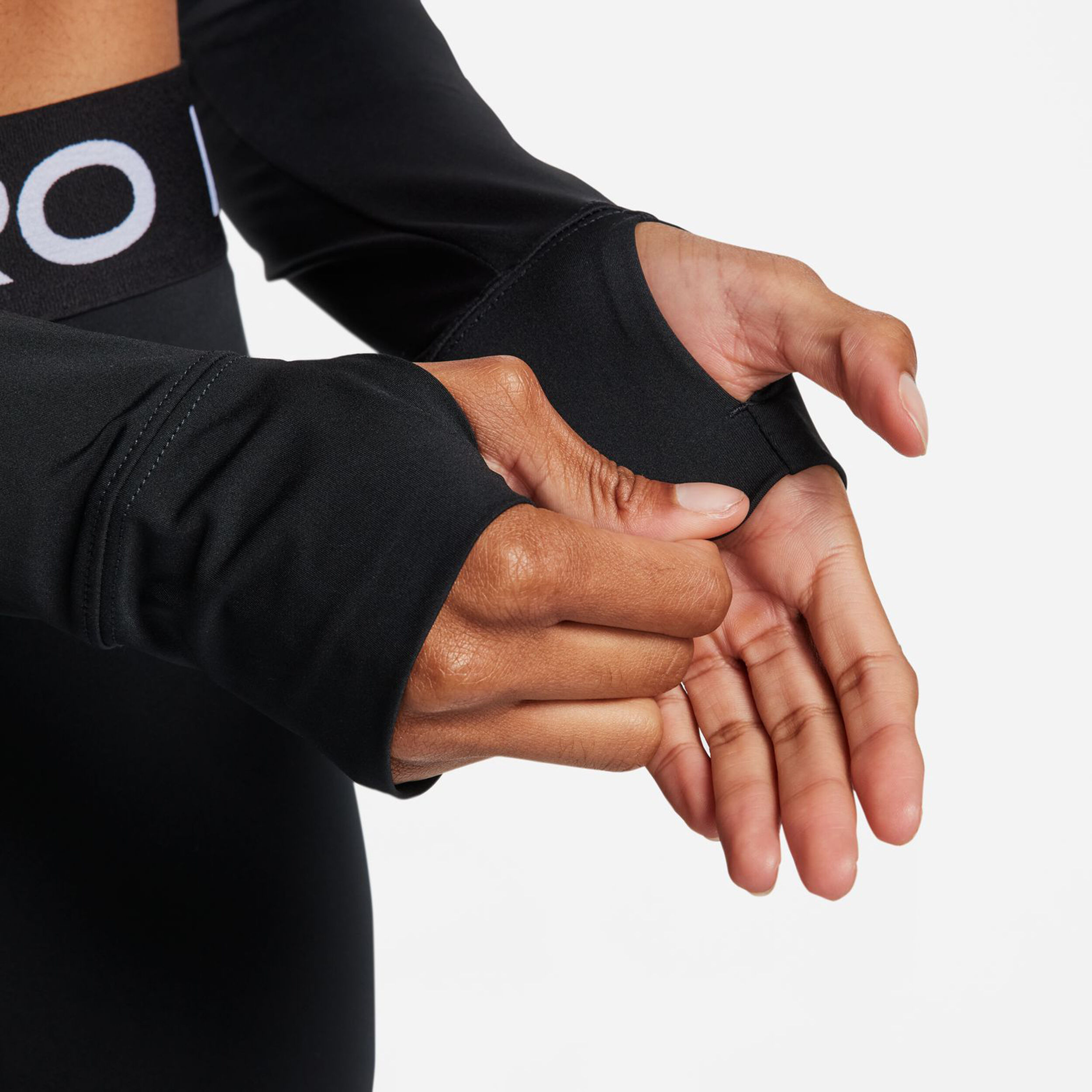 Pro Dri-Fit 365 Crop Longsleeve Damen - Schwarz