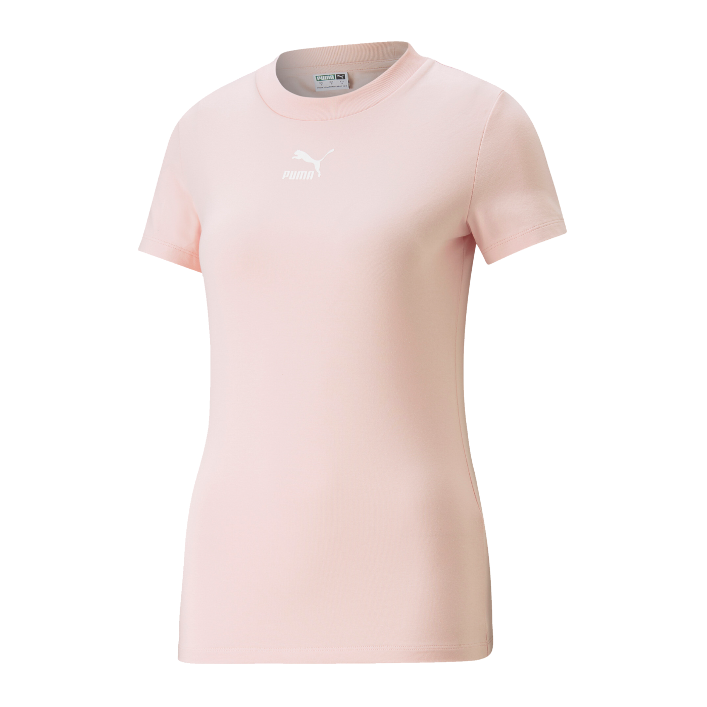 PUMA Classics Slim T-Shirt Damen Rosa F66