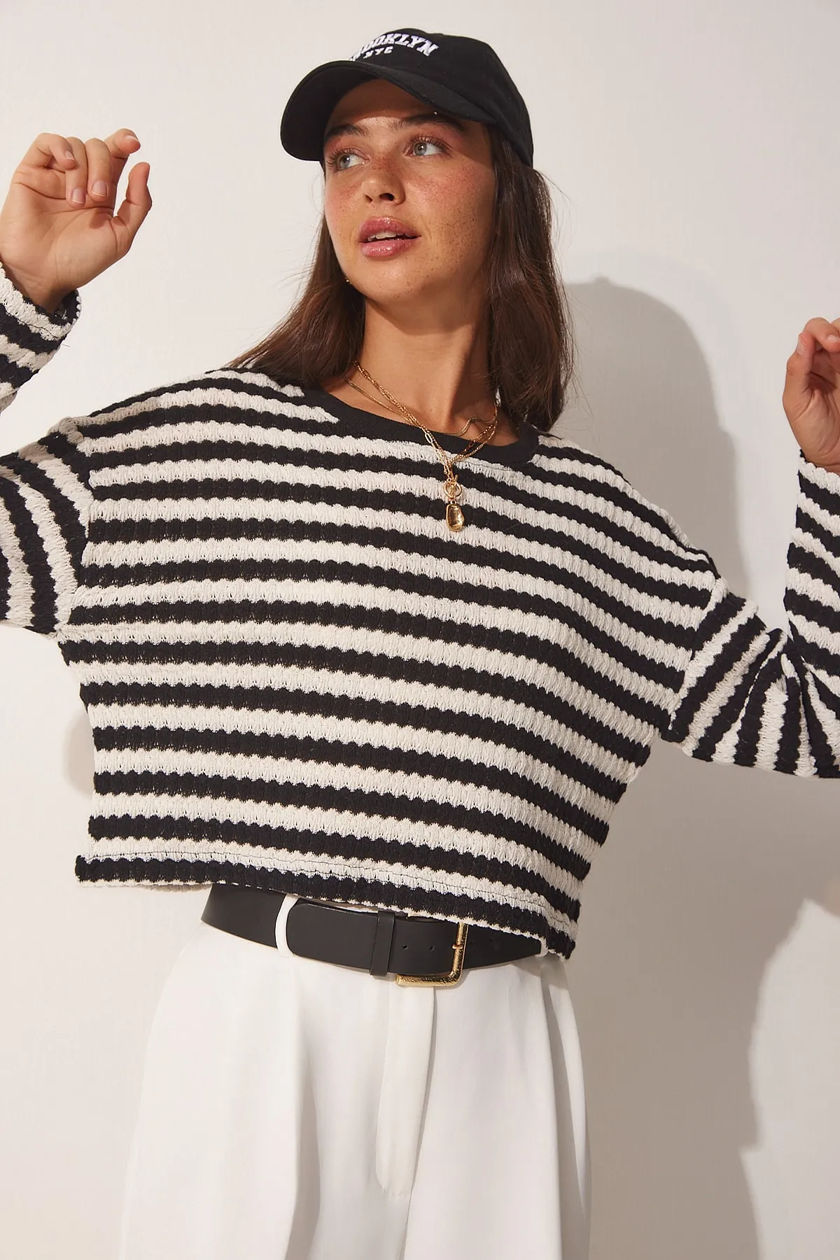Happiness İstanbul  Pullover - Schwarz - Regular Fit