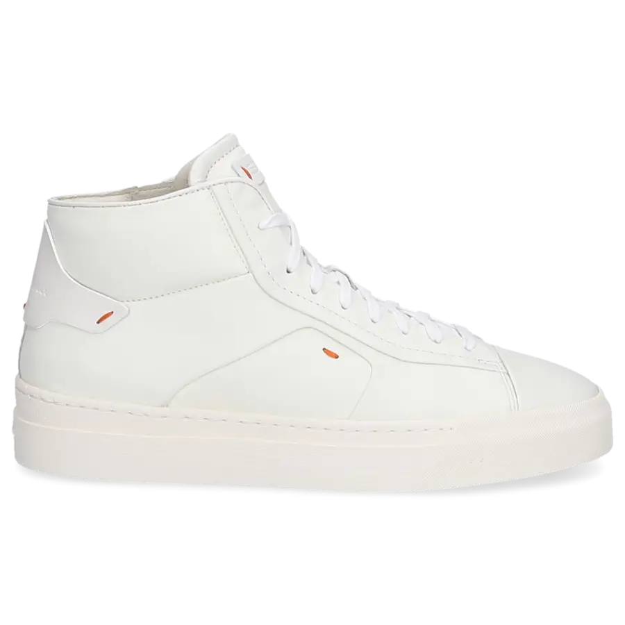 Santoni - Sneaker high 60935 Kalbsleder - weiß