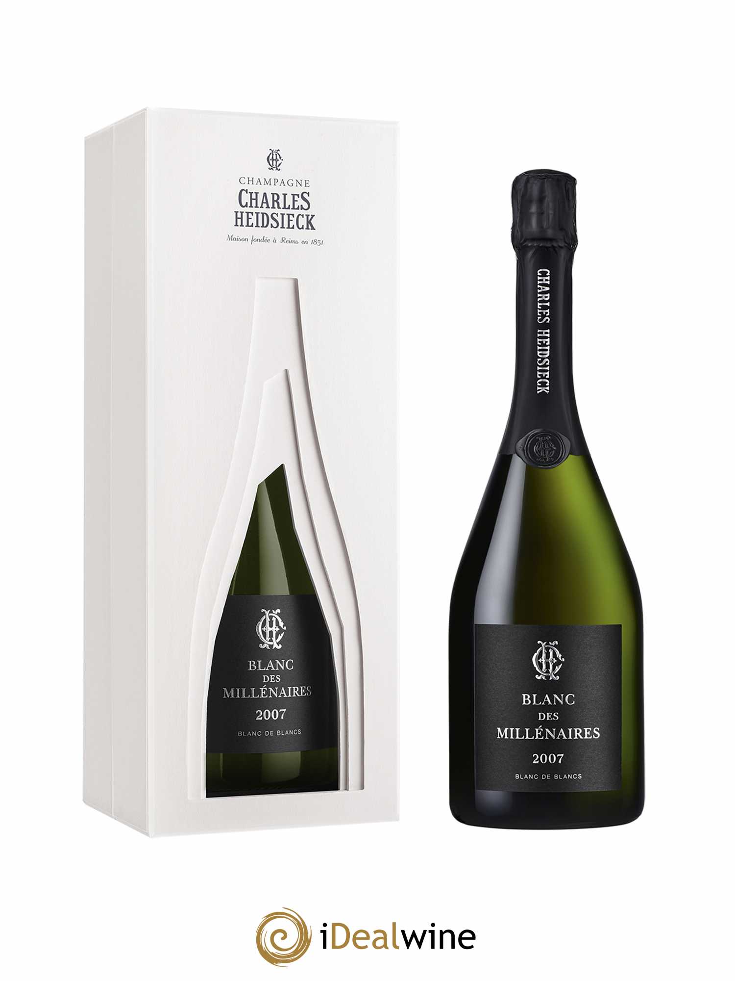 Blanc de Blancs Blanc des Millénaires Charles Heidsieck  2007 - Lot de 1 Bouteille