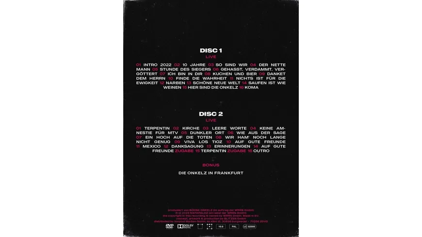 Böhse Onkelz - 40 Jahre Onkelz - Live im Waldstadion