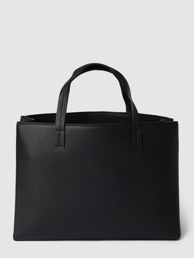 Handtasche mit Label-Details in schwarz