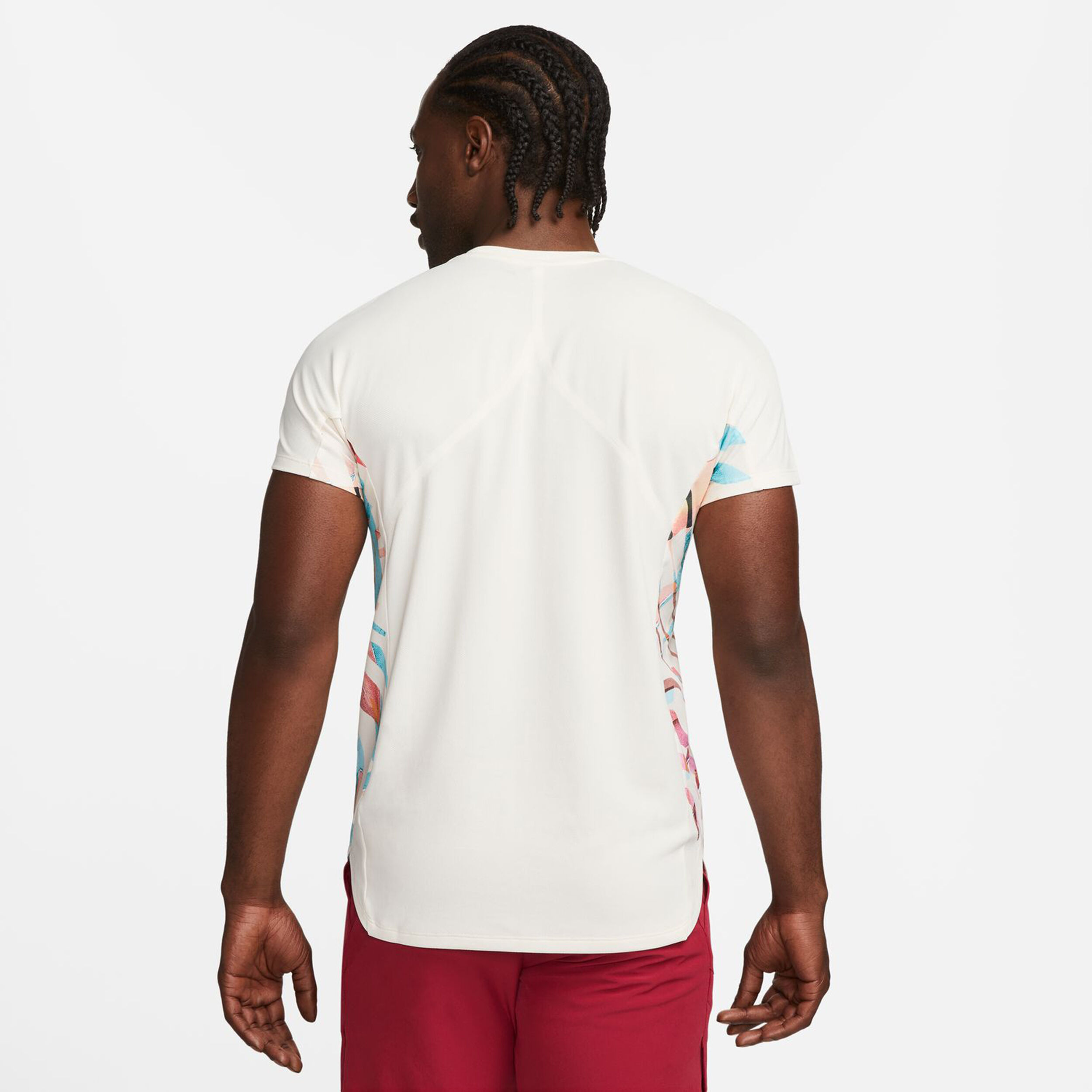 Dri-Fit Court Slam T-Shirt Herren - Weiß, Mehrfarbig