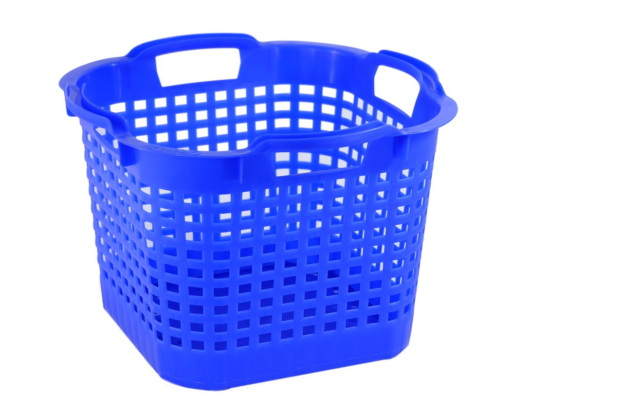 GreenLife Uni-Korb 25 kg, 10 Stück, drehstapelbar, blau