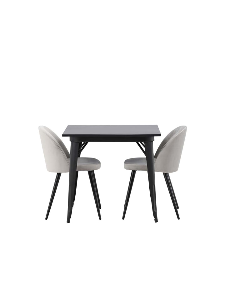 ebuy24 Essgruppe Tempe 15 ( 3-teilig) Schwarz 80 x 80 cm günstig kaufen onesize