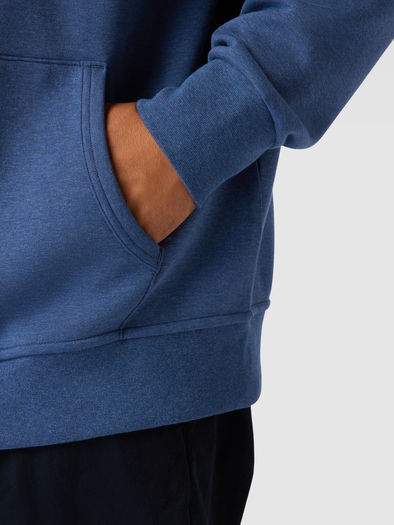 PLUS SIZE Sweatjacke mit Kapuze in blau meliert