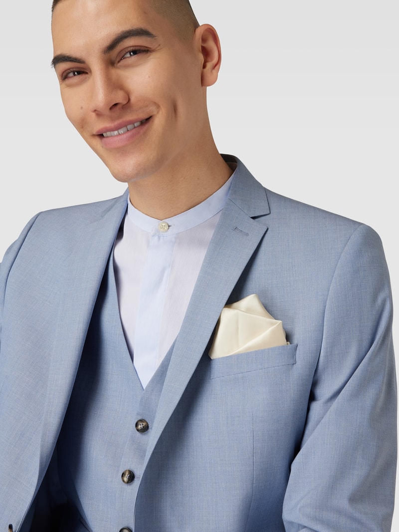 Einstecktuch aus reiner Seide in offwhite