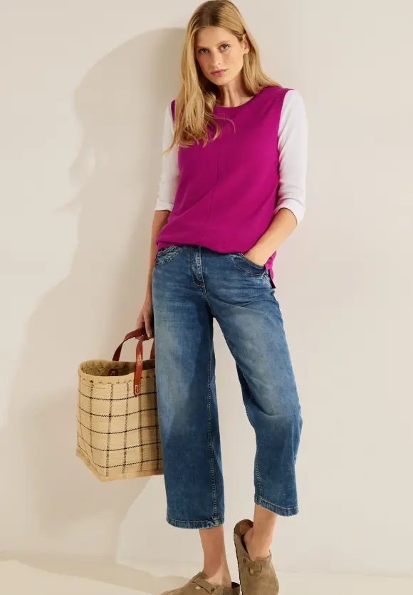 CECIL Pullunder mit Strickdetails
