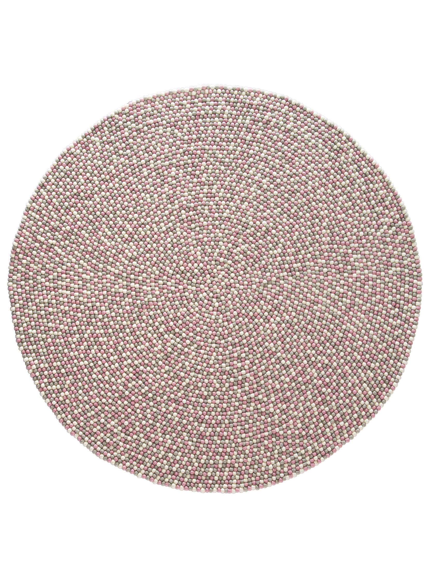 Smedby Filzkugel-Teppich, Rose