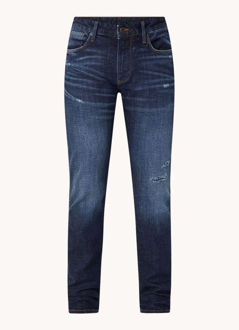 Blugi skinny Emporio Armani cu efect distressed