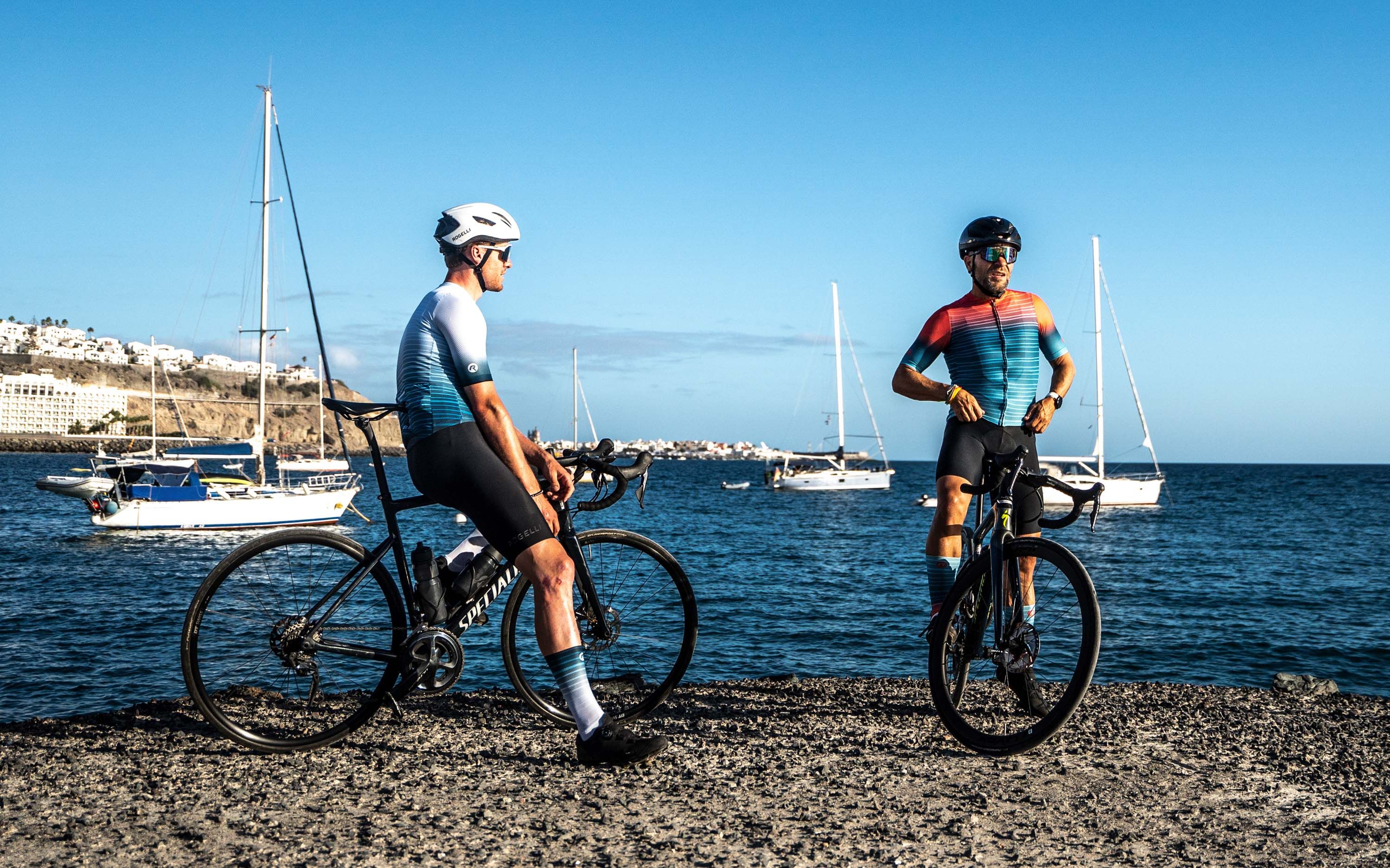 Rogelli Surf Blau/Weiß Herren Radtrikot Kurzarm