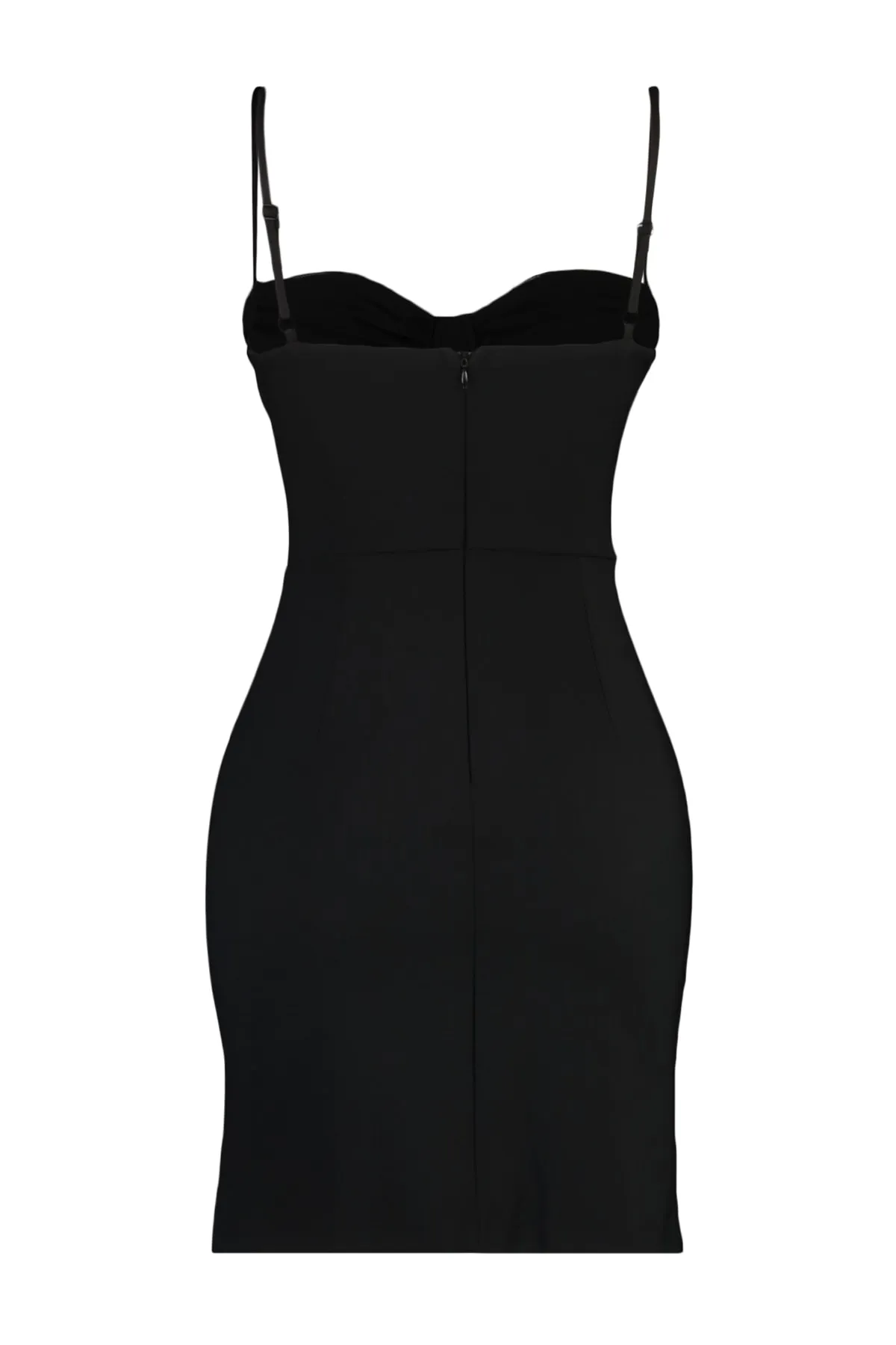 Trendyol Collection  Schwarzes, figurbetontes, gefüttertes, elegantes Abendkleid TPRSS23EL00063