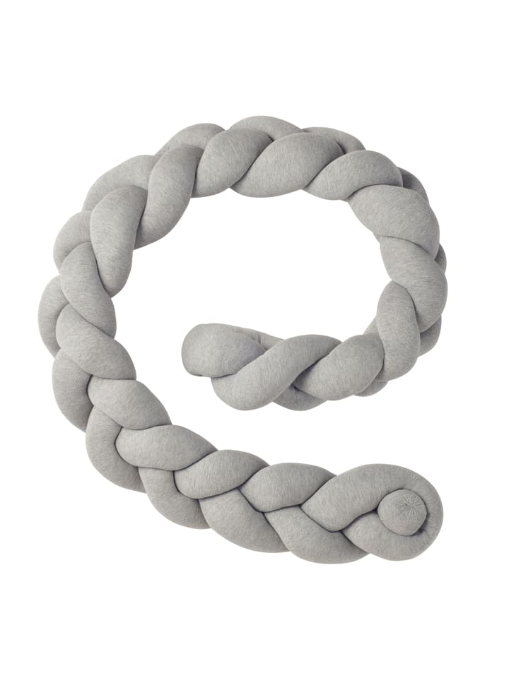 nordic coast company  Bettschlange geflochten Jersey Grau  günstig kaufen onesize