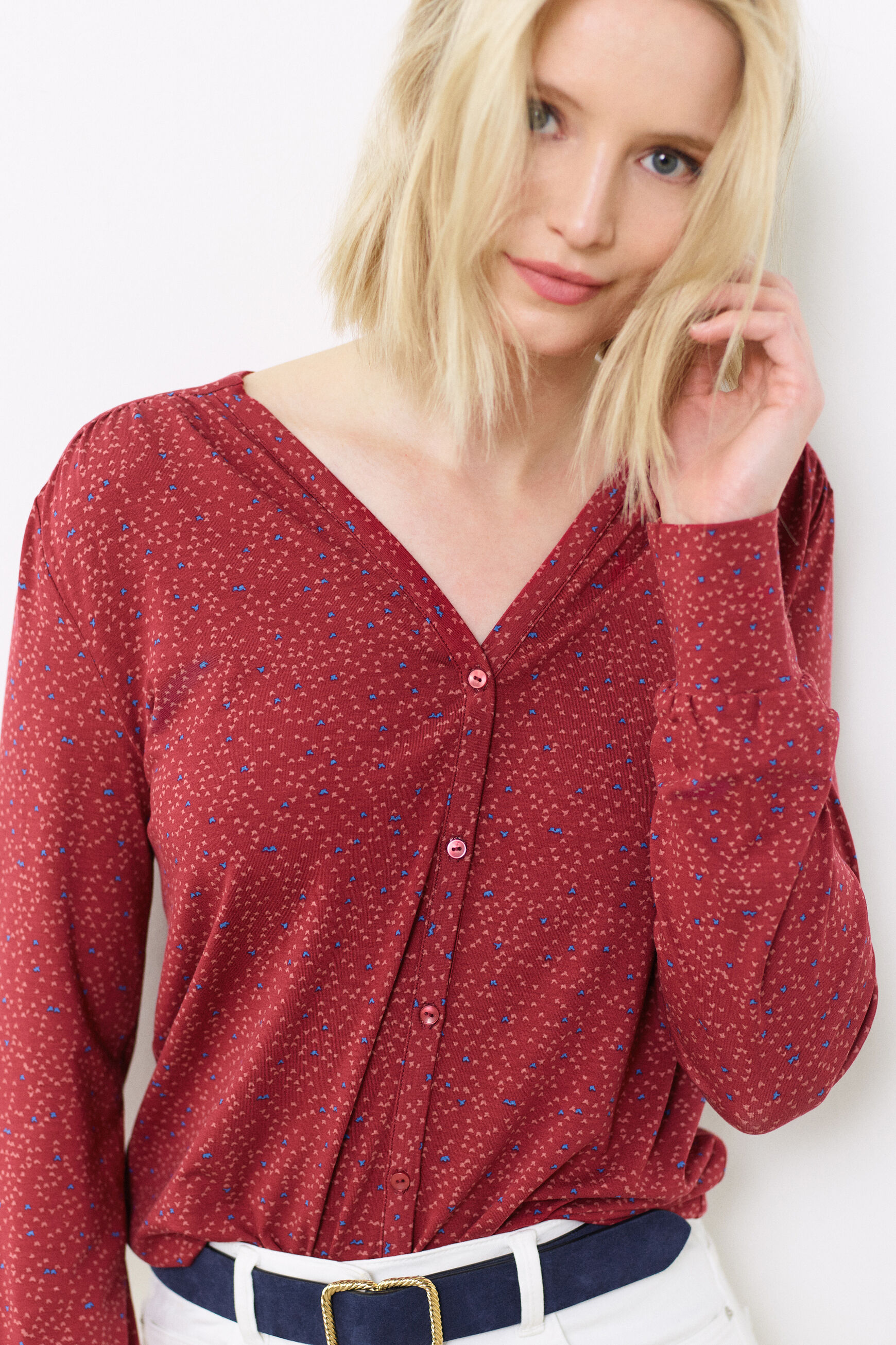 t-shirt zoe prune femme
