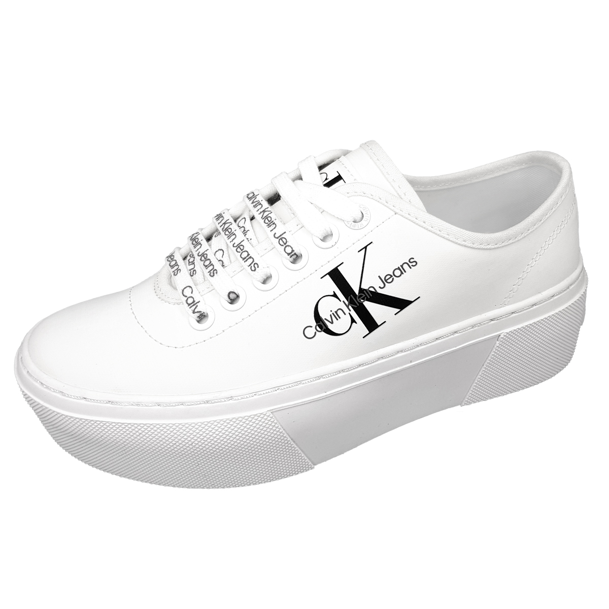 Calvin Klein Cupsole Flatform YW0YW00766 Weiß YAF white