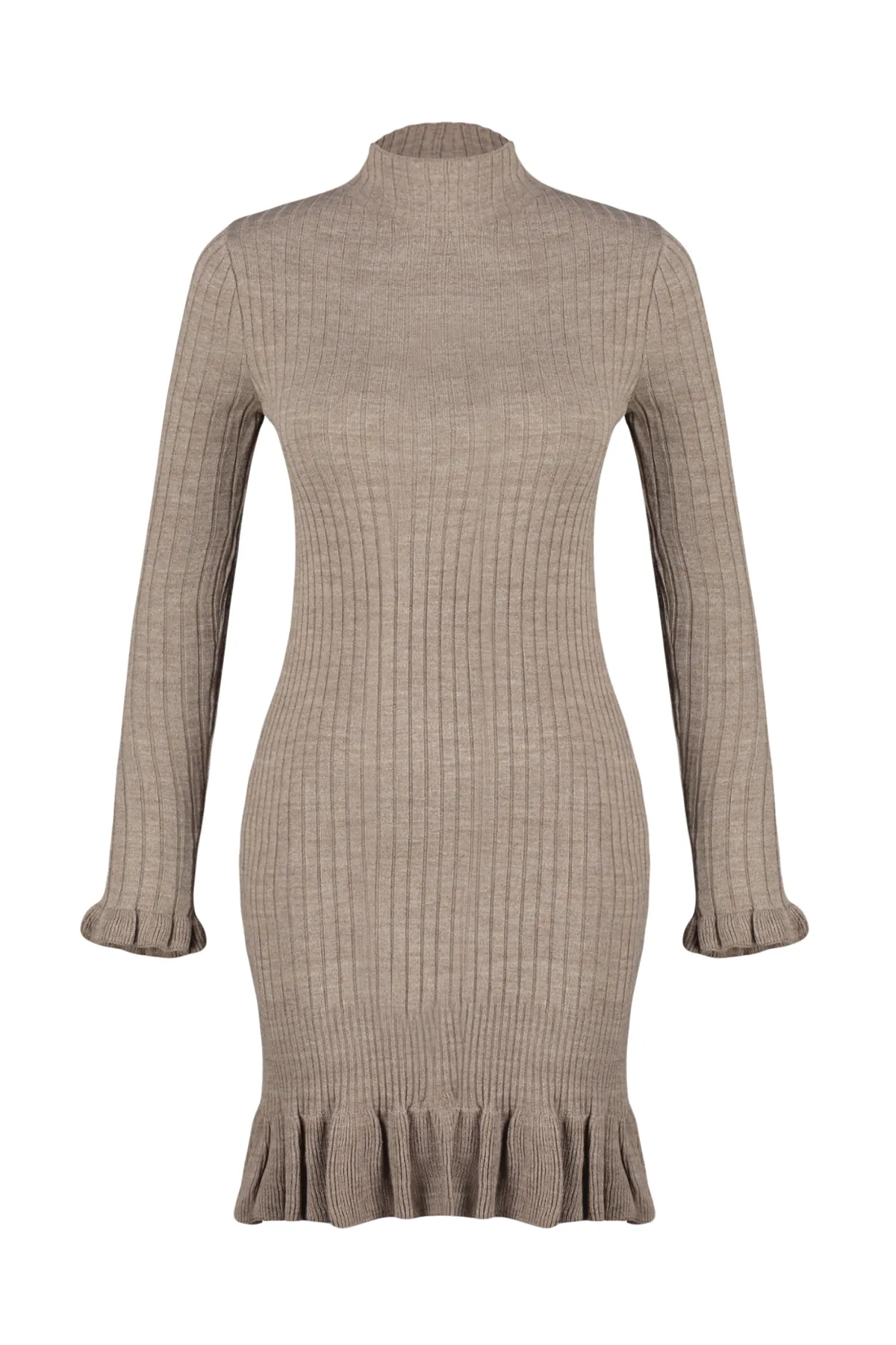 Trendyol Collection  Nerz, schlichter Mini-Stehkragen TWOAW24EL00468